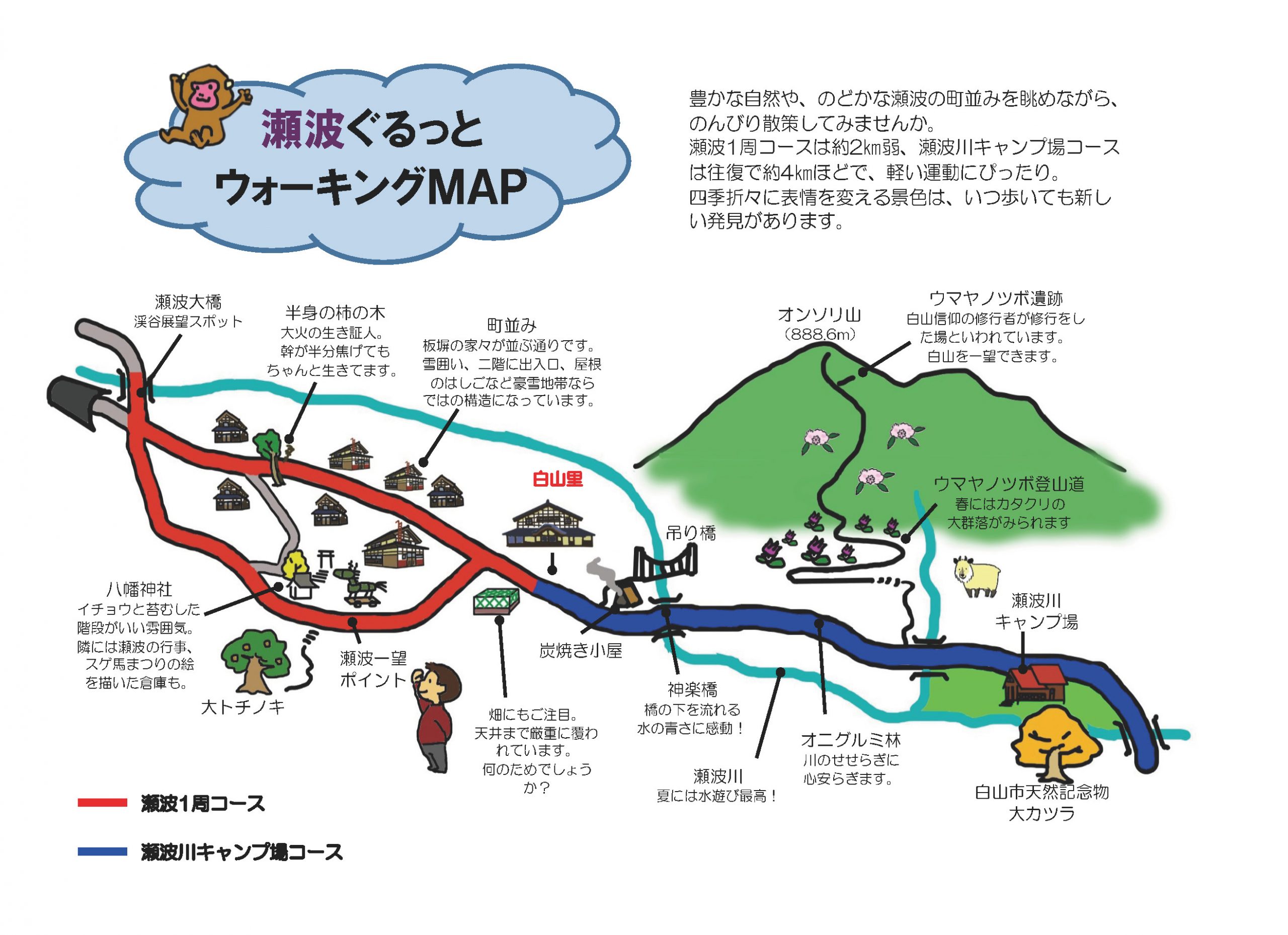 瀬波ウォーキングマップ1